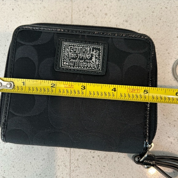 Coach Monogram Cosmetic Bag Wallet Bundle Black - Picture 11 of 11